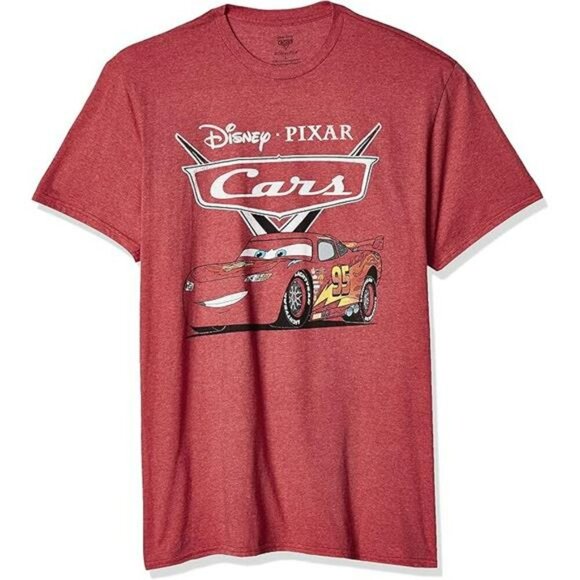 Mens Lightning McQueen T Shirt Cars Graphic Tee Short Sleeve Disney Pixar Top - Picture 5 of 5